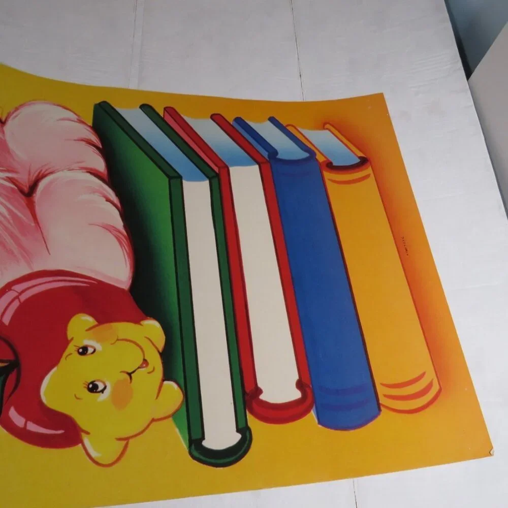 Vintage 1987 Care Bears Cheer Bear 4ft Poster Cutout Teacher Classroom Decor TCF